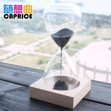 Магнитная Песочные часы настольные украшения времени проводят креативный подарок пользовательские надписи