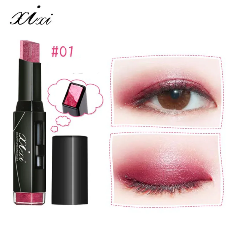 

2018 New Double Color Makeup Loose Pigment Shadows Pencil Eye Mineral Powder Gold Red Metallic Loose Glitter Eyeshadow Color