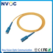10 шт./лот, 0,5 м, SM одно волокно, G652D, ПВХ куртка, SC/UPC-SC/UPC внутренний волоконно-оптический патч-корд, SC UPC Simplex 3,0 мм соединительный кабель