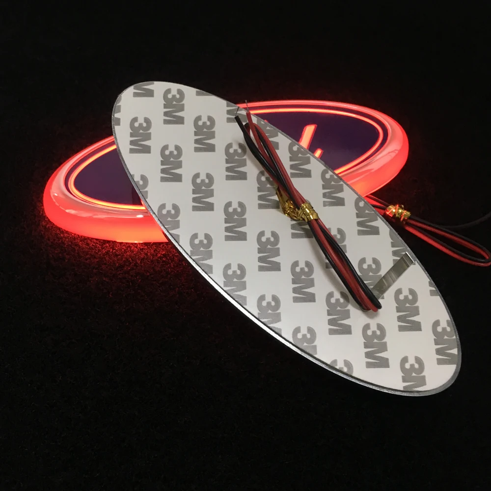 

Red Auto 4D Insignia LED Light Emblem Badge Light Emblem LED 4D Logo Light for Ford Focus 2 3 Fusion Fiesta ST Kuga Explorer