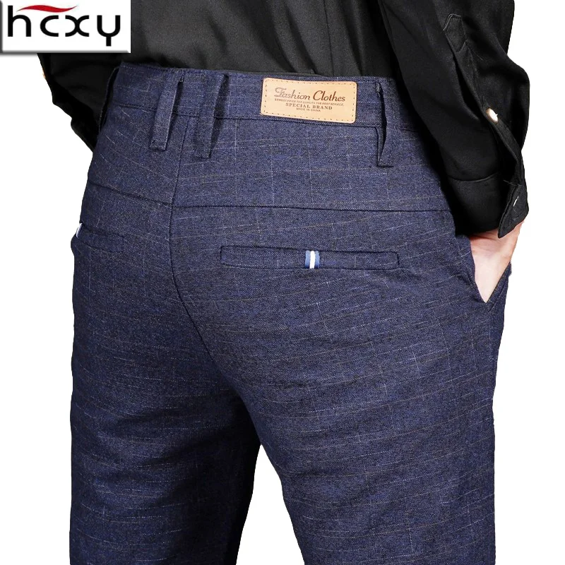 

HCXY 2021 autumn new fashion Mens Casual Pants high quality Brand Business Pants male Clothing Cotton Formal Trousers men