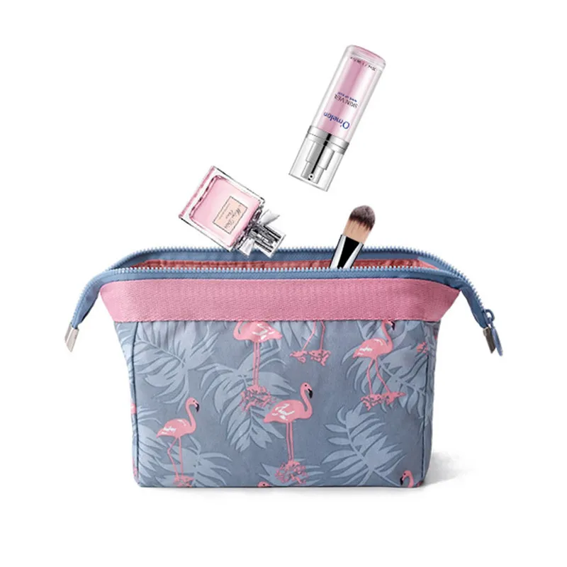 Vogvigo Flamingo Feather Cosmetic Coin Bag Girl Beauty Brush Pouch Toiletry Kit Cat Purse Makeup Pouch Travel Organizer Bag
