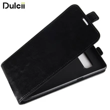 Dulcii Crazy Horse Vertical Flip PU Leather Magnetic Phone Cases for Samsung Galaxy Note 8