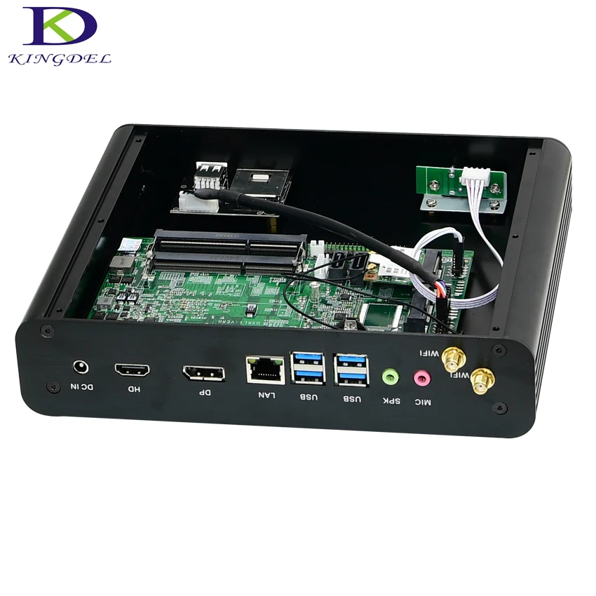 Безвентиляторный мини ПК intel NUC i7 6500U/i7 6600U Max 8/16 ГБ RAM 1T SSD Ultra HD 4K DP HDMI SD Card reader HTPC
