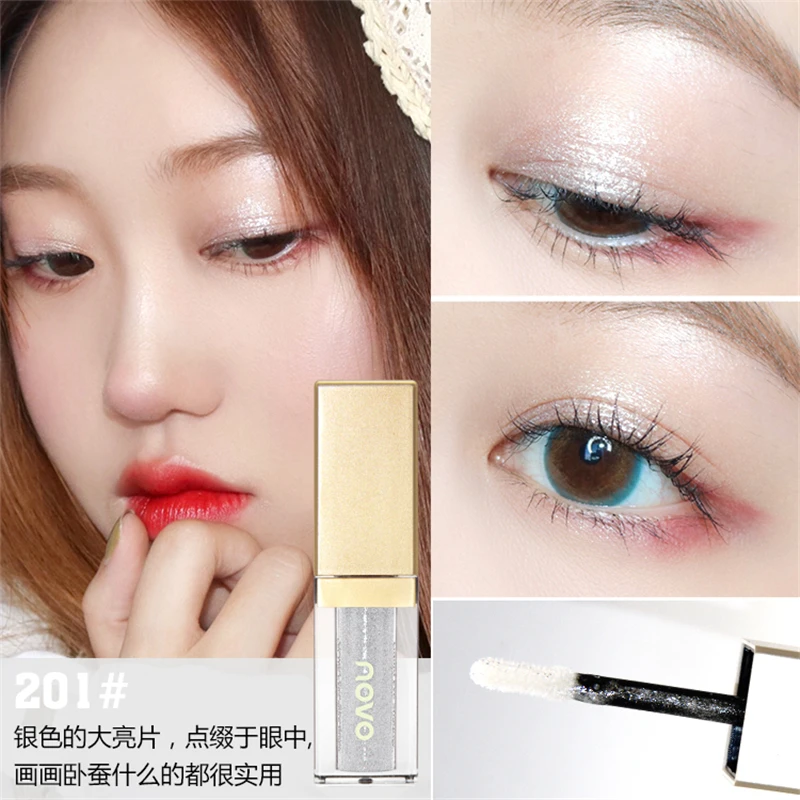 Novo Diamond Liquid Eyeshadow 4.5ml Glitter Blingbling Eye Shadow Starlight Dazzling Color Shine Waterproof Metallic Makeup Novo Diamond Liquid Eyeshadow 4.5ml Glitter Blingbling Eye Shadow Starlight Dazzling Color Shine Waterproof Metallic Makeup