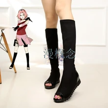 WHOHOLL Cosplay Shoes Haruno Sakura Japanese Anime Naruto Shippuden Black Ninja Boots Anime Shinobi Cosplay Costumes Shoes цена WHOHOLL Cosplay Shoes Haruno Sakura Japanese Anime Naruto Shippuden Black Ninja Boots Anime Shinobi Cosplay Costumes Shoes цены онлайн