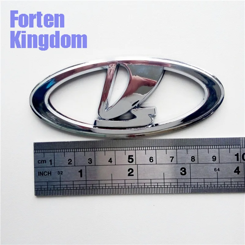 Forten Kingdom 1 шт. для автомобиля Lada ABS пластик хром эмблема багажник капот значок 3D наклейка авто наклейка Логотип Символ