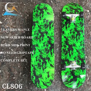 

Green Forest Pattern Skateboard Complete Set With Trucks, Wheels&Bearings for Kids and New Skaters Free Shipping