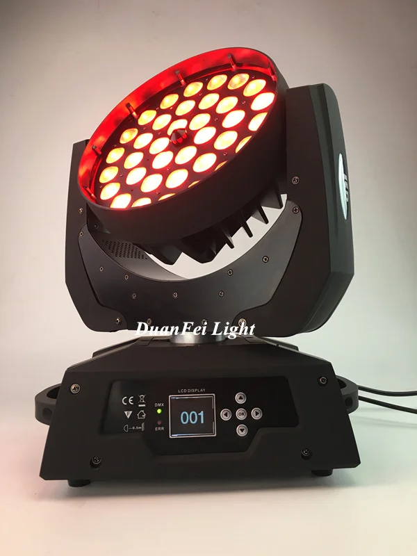 10 шт. лампы размытого света зум светодиодный прожектор вращающаяся голова 36x18 Вт 6in1 RGBWA UV светодиод с подвижной головкой
