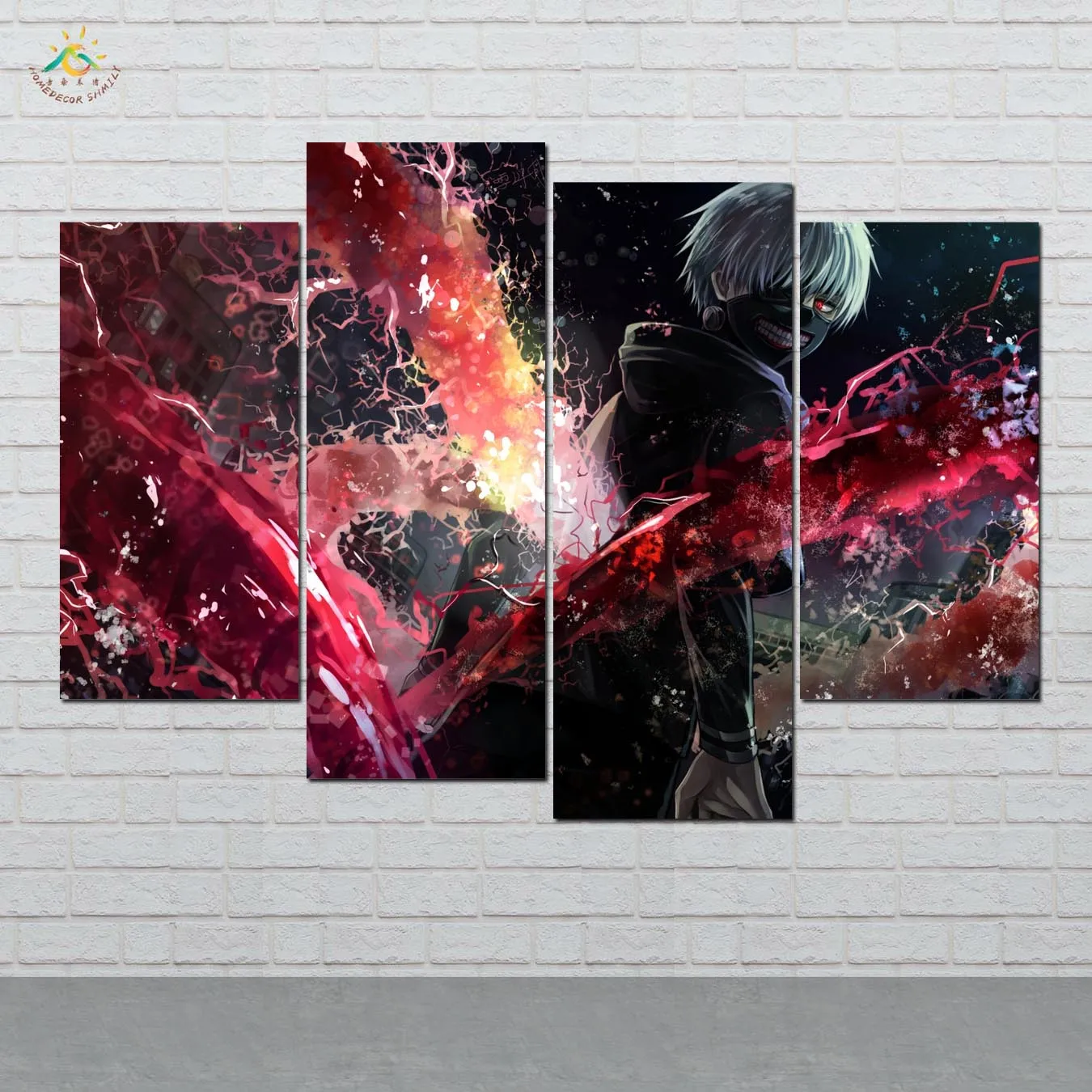 

Tokyo Ghoul Magic Cart Wall Art Canvas Painting Posters and Prints Decorative Picture Decoration Home For Living Room 4 PIECES