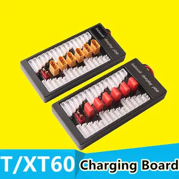 

XT60/T plug Lipo Charging Board Parallel 6 in1 battery Charger Plate for Imax B6 B6AC B8 RC FPV Quadcopter Assembled class