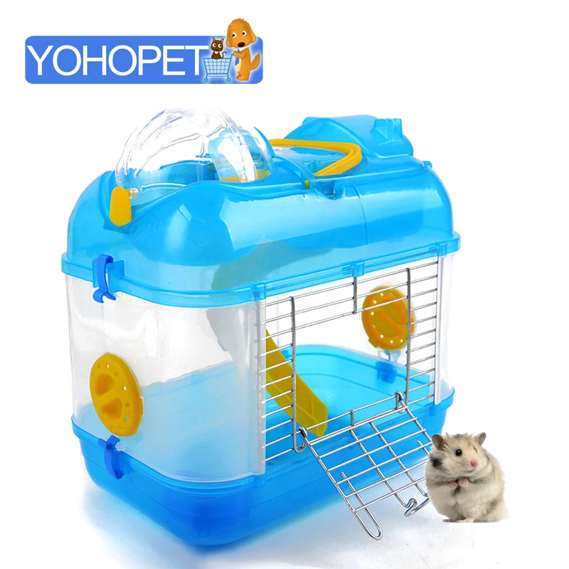 Deluxe Single layer transparent hamster Cages For Hamsters House small