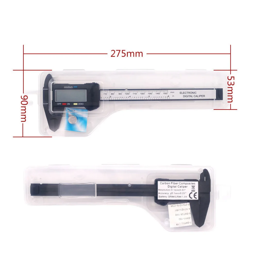 Цифровой дисплей раздвижной 0-150 мм измерительный Карманный штангенциркуль инструмент