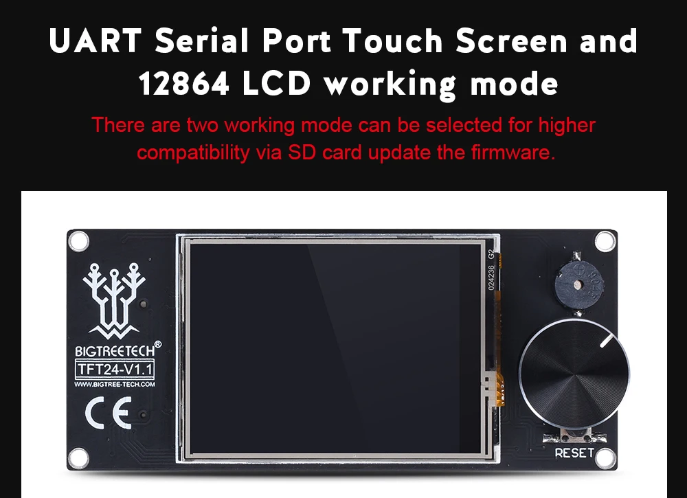 BIGTREETECH TFT24 V1.1 сенсорный экран 12864 ЖК-режимы DIY Marlin 3d принтер части SKR V1.3 для Ender 3 UART серийный 5 в панель TFT35