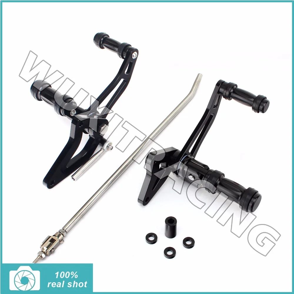 BIKINGBOY CNC Billet Adjustable Forward Controls Rearsets Foot Rests