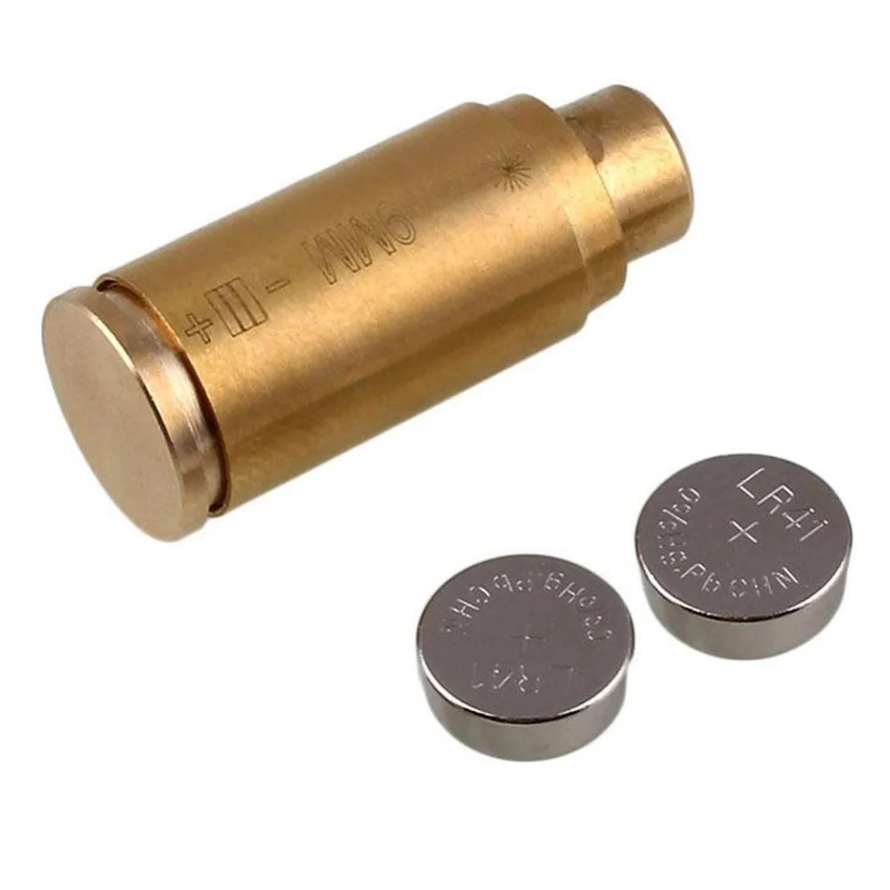 9mm Red Laser Dot Boresighter Bore Sighter Caliber Cartridge Brass Tactical Hunting Sighting Sight Boresight 9mm Red Laser Dot Boresighter Bore Sighter Caliber Cartridge Brass Tactical Hunting Sighting Sight Boresight