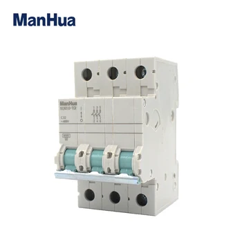 

ManHua 3P C32 Miniature Circuit Breaker Overload Protection Disjoncteur Voltage Relay Isolation Circuit Breaker