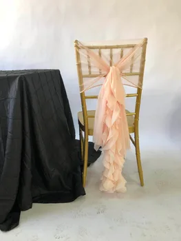 

DEAREST 20pcs Spandex Chair Bands Spandex Chair Sash Stretch Lycra chair bands snake chivari chair sash
