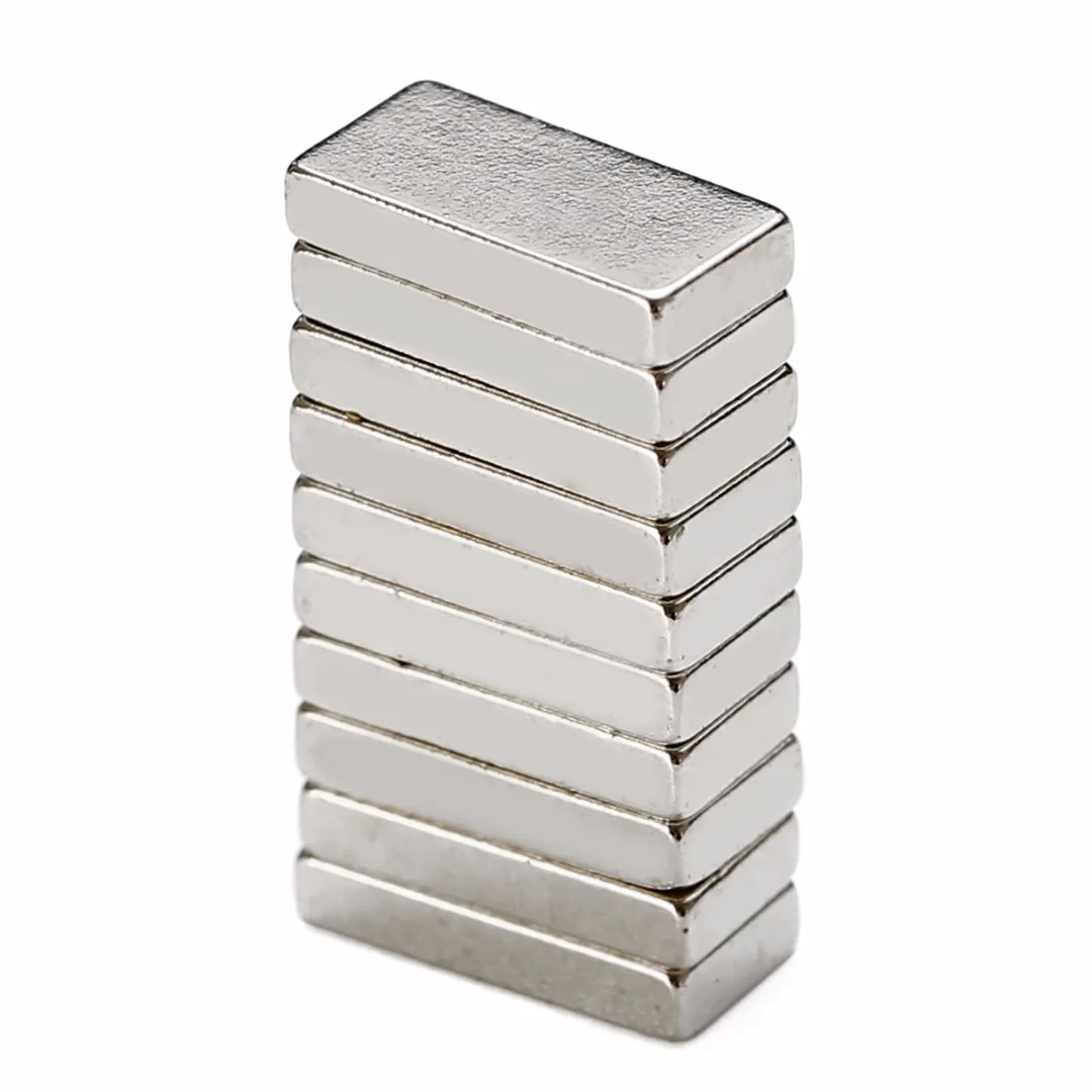 

10pcs Hard Texture Permanent N52 Neodymium Rare Earth Magnets Block 10x5x2mm Poerful