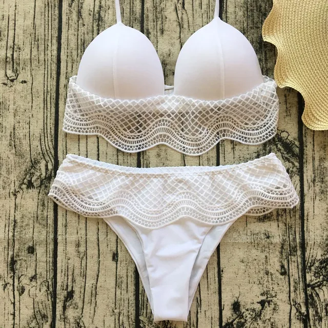 plus size bikini for woman swimsuit 2019 new bikini white sexy swimwear