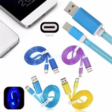 1 м светодиодный Тип usb C USB-C Зарядное устройство зарядный кабель для быстрой зарядки для Letv le tv 1 s X500/x800/max/Leeco le 2/pro 3/Umi super/plus/e/мобильный телефон