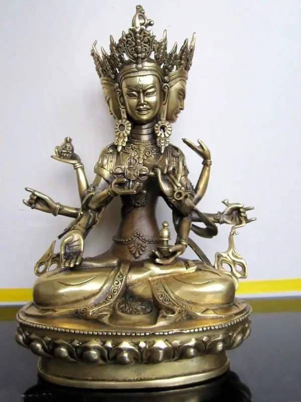 

bi001632 Tibetan bronze Ushnishavijaja buddha statue