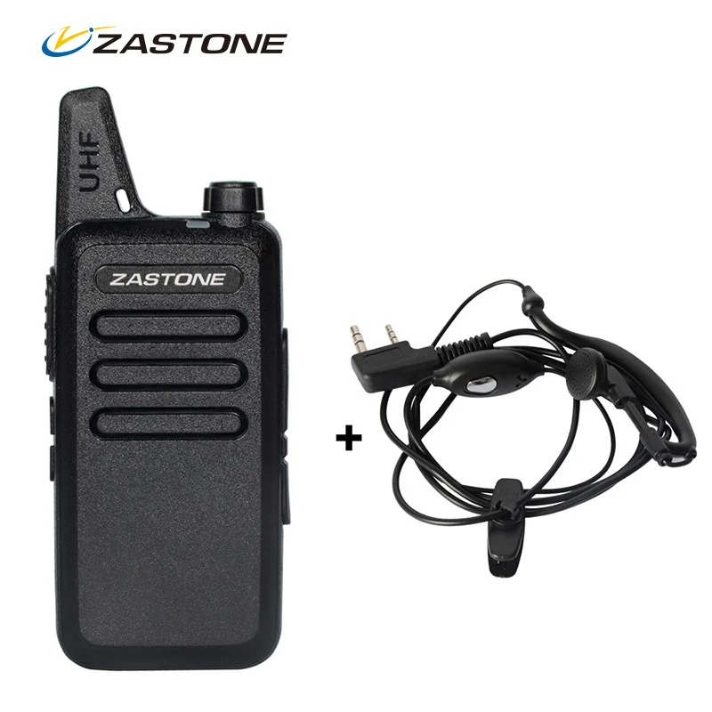 Cheap Zastone ZT X6 Mini Walkie Talkie with Headset 400 470Mhz Frequency Portable Two Way Radio