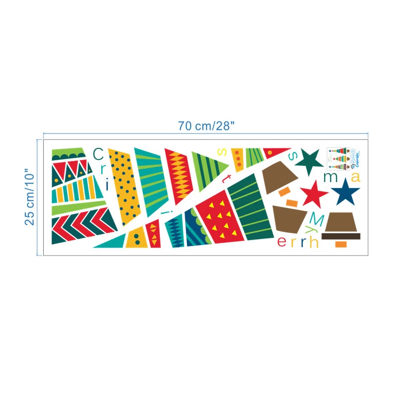 Merry Christmas Tree Star Wall Stickers Home Decals Living Room Decorations DIY PVC Festival Window Merry Christmas Tree Star Wall Stickers Home Decals Living Room Decorations DIY PVC Festival Window