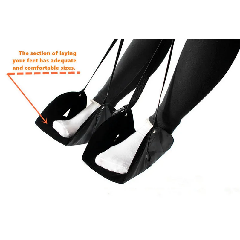 Удобная вешалка путешествия самолет подставка для ног гамак Сделано с премиум пены памяти ног портативный расслабленным и удобным 30MR14