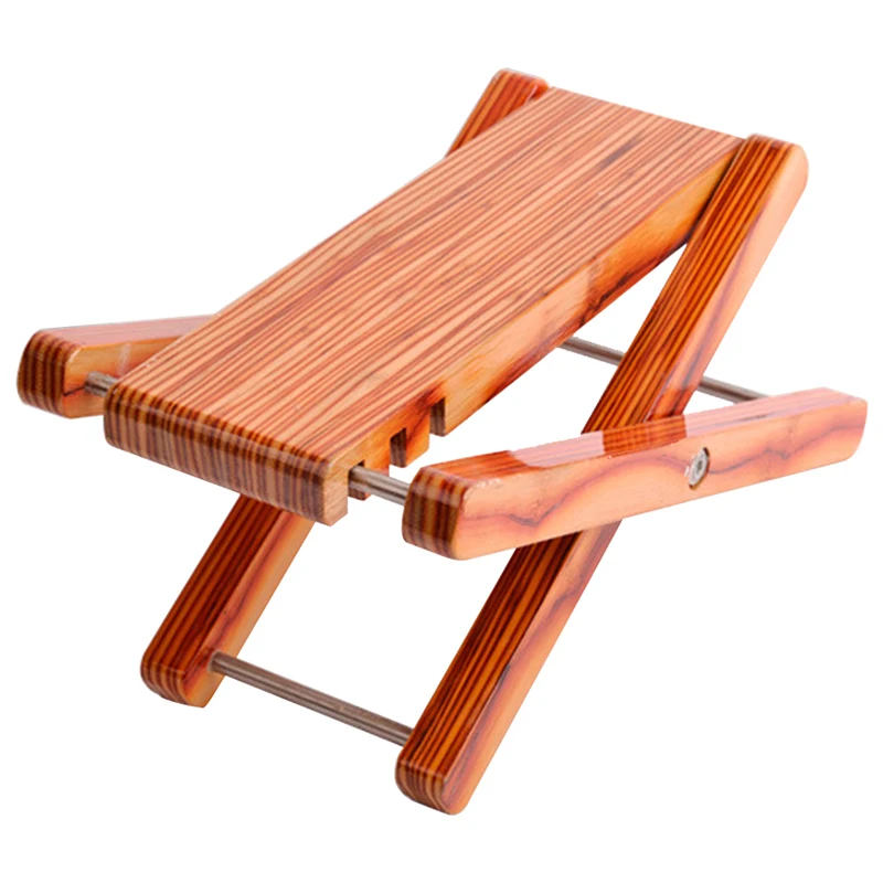 

Bamboo Wood Guitar Foot Rest Stool Stand Foldable Acoustic Classic Guitar Pedal Footboard With 3 Adjustable Height Levels