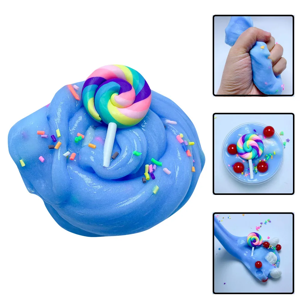 

Kids Toy For Boy Girl Best Gift Charm Cute Lollipop Butter Slime Stress Relief Children Kid Funny Toy Gift
