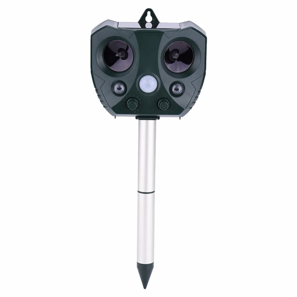 

Solar Power Eco-Friendly Ultrasonic Gopher Mole Snake Mouse Pest Reject Control Electronic Pest Repeller For Garden Yard