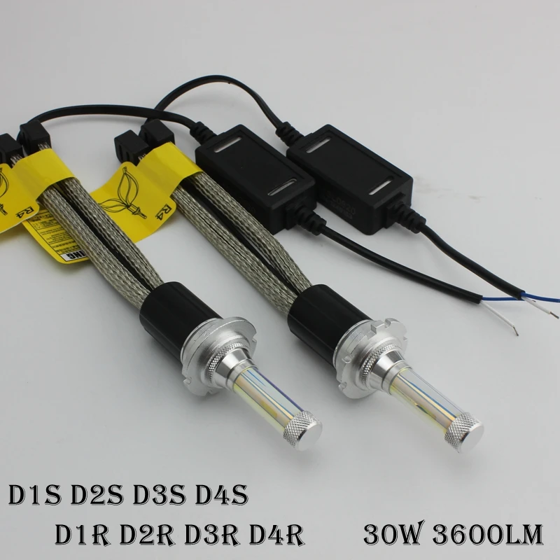

D2S LED Headlight Bulbs Car Headlamp Automotive Light 45w 5200lm Conversion Kit 3000k 4300k 6000k 8000k yellow blue white