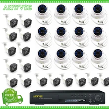 AHWVSE 32CH система NVR комплект с 2MP 1080 P безопасности Пуля купольная ip-камера 32 канала CCTV система безопасности