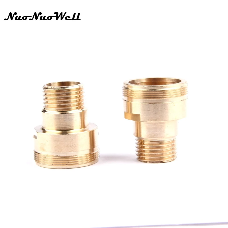 1pcs NuoNuoWell Brass 1/2" M32 Male Thread Straight Connector for Garden Irrigation Watering
