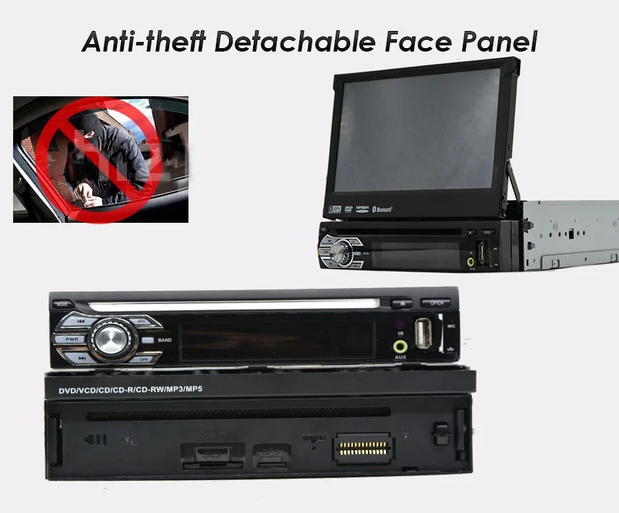 Clearance car 1 din autoradio Audio RDS Car DVD Player Navigation PC Sub GPS Stereo SD MP3  Movie 1din Auto Radio MP5 Universal 6