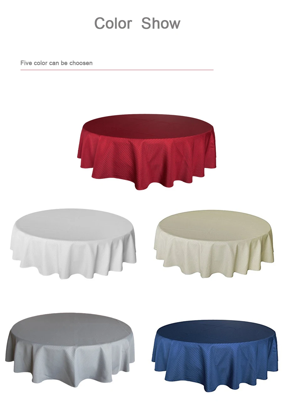 Jacquard Round Tablecloth