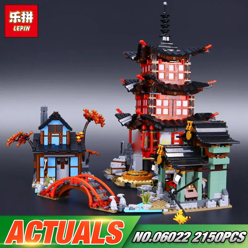 

DHL Lepin 06022 2150Pcs Building Series The 70751 Temple of Airjitzu Set Building Blocks Bricks Toys For Kids As Birthday Gifts