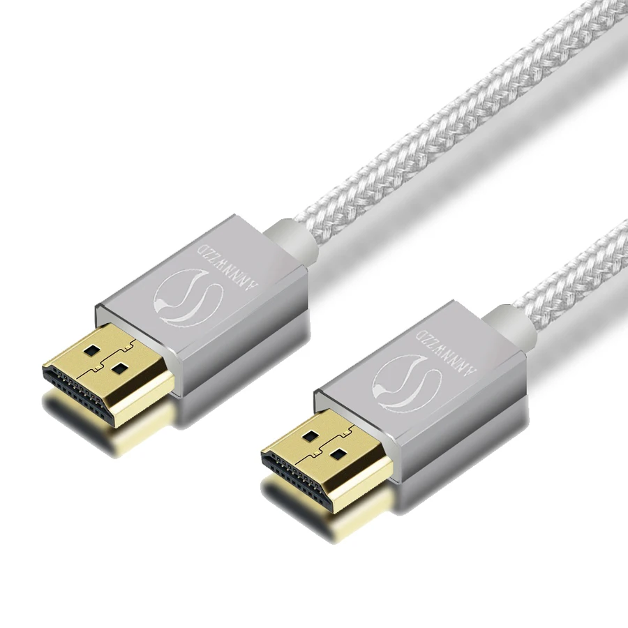 Annwzzd HDMI кабель 1 м 2 м 3 м 5 м 10 м высокоскоростной PRO Золотой HDMI кабель v2.0/1.4a 3D 2160p PS4 SKY HD 4K Ultra HD Ethernet Аудио Рету