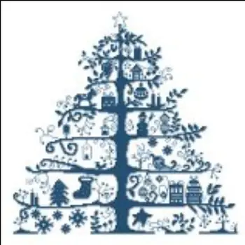 

Christmas tree 44*44CM Similar DMC threads DIY Handmade Counted Cross Stitch Needlework Set Embroidery Kit Home Decoration 14CT