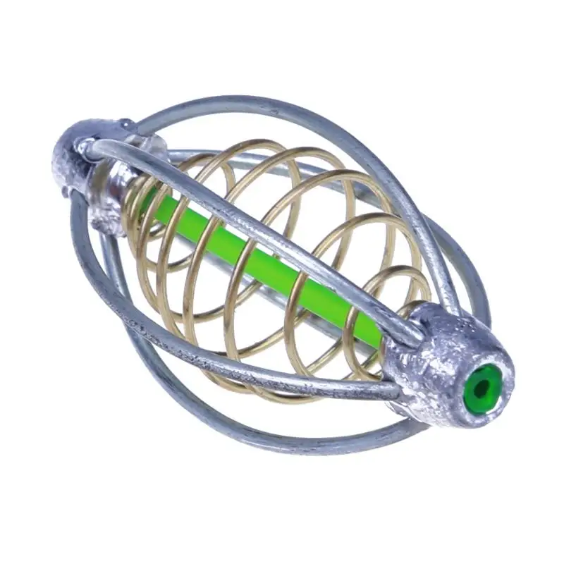 2 шт./лот 5,5 см рыболовная клетка для приманки свинцовый грузило Поворотная пружина+ свинцовый рыболовный Метатель Карп для фидерная ловля карпа снасти Аксессуары