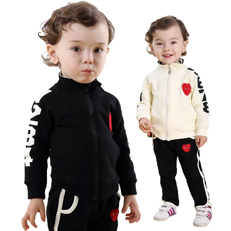 Anlencool roupas infantil Meninas Love/осенний комплект детской одежды для улицы, корейские хлопковые костюмы брендовая спортивная одежда