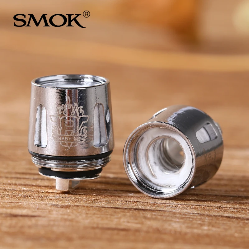 5 шт. Smok TFV8 Baby Coil Head M2 T8 T6 X4 Q2 запасные части для электронных сигареты Core BABY Beast TFV9 Tank