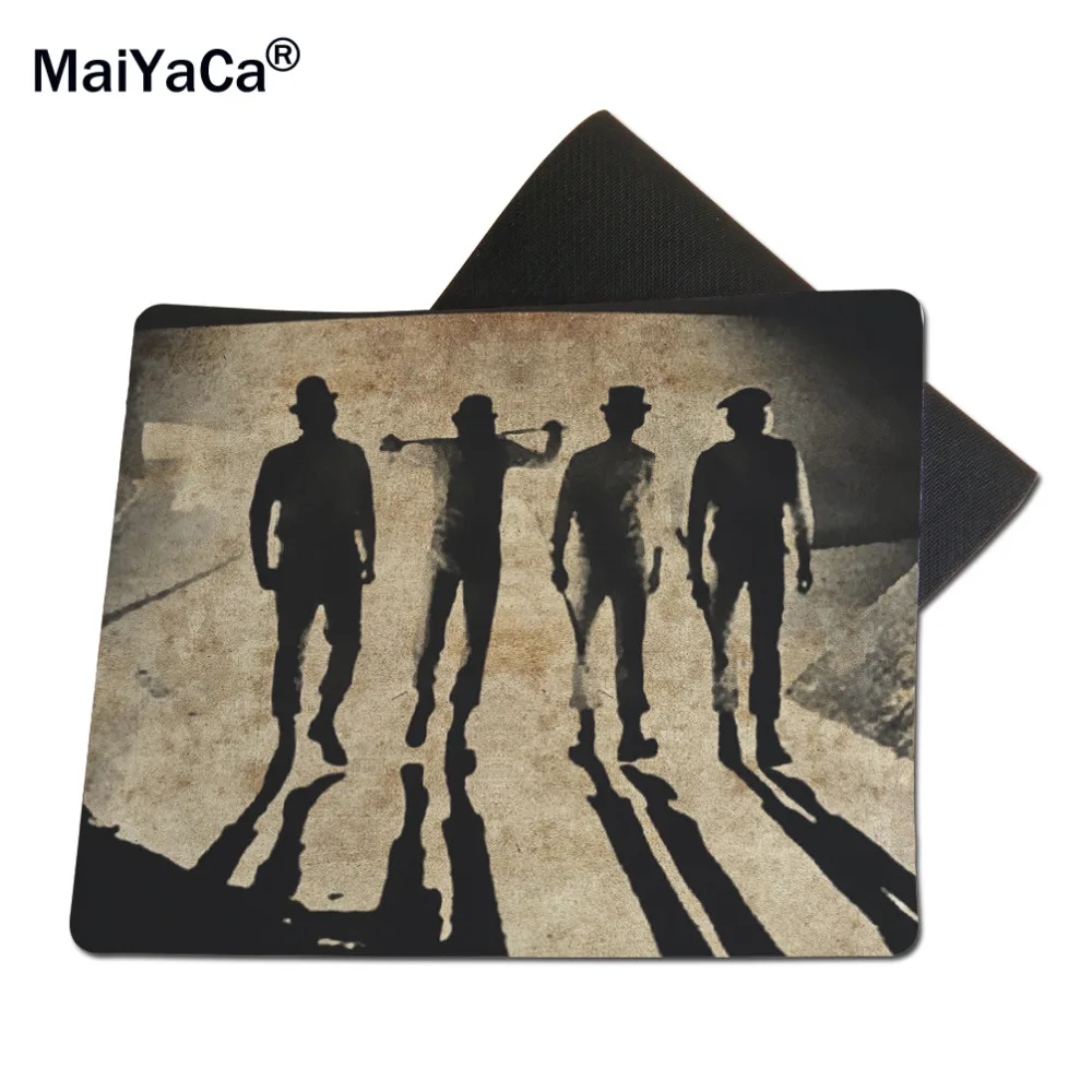 MaiYaCa Back 25x29cm size Rug anti-slip mouse diy design gamer pc large gaming laptop mouse pad black paint rubber mouse pad