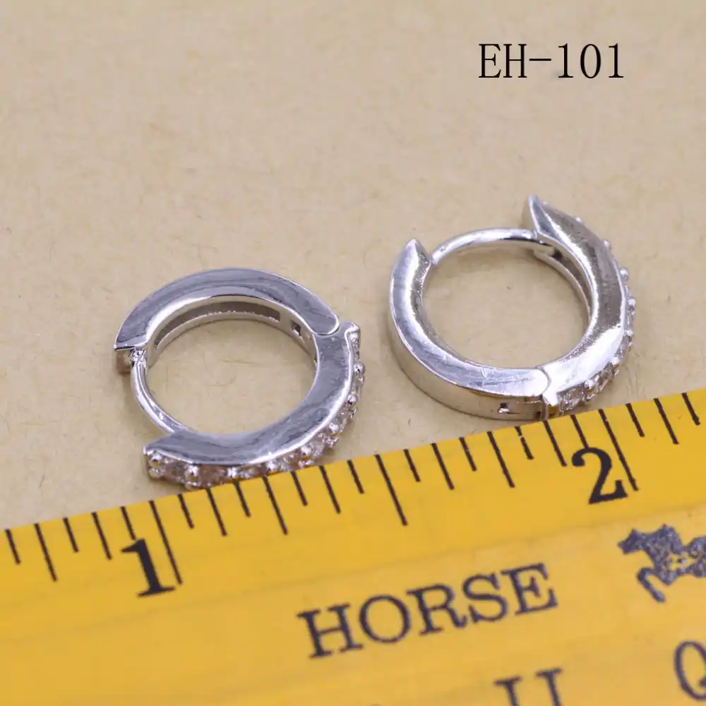 2017 Бесплатная доставка Jewelry 925 серебро один Micro декор циркон серебряные серьги циркон серьги позолоченный Женщины