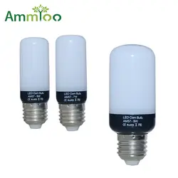 Ammtoo светодио дный лампы E27 220 В кукурузы лампы E14 B22 E12 12 Вт 9 Вт 7 Вт 5 Вт светодио дный Light 110 В 5736 чип лампы заменить 30 Вт 40 Вт 50 Вт 100 Вт