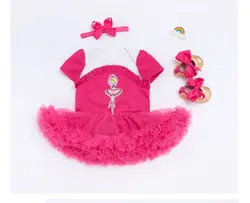 22 dollmai силикона возрождается младенцев девочек куклы одежда популярный дизайн розовый летнее платье костюм для 50-57 см куклы Reborn подарки