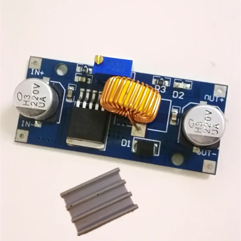 

Newest Free Shipping 1PCS 5A DC-DC 4-38V to 1.25-36V 24V 12V 9V 5V Step Down Adjustable Power Supply Module With Heat Sink