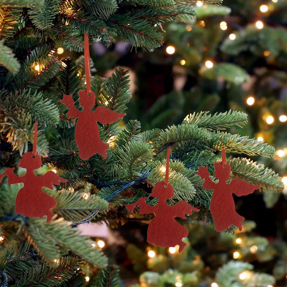 

10PCS DIY Christmas Angel Pendants Ornaments Christmas Party Decorations Xmas Christmas Tree Ornaments Decoration Kids Gift