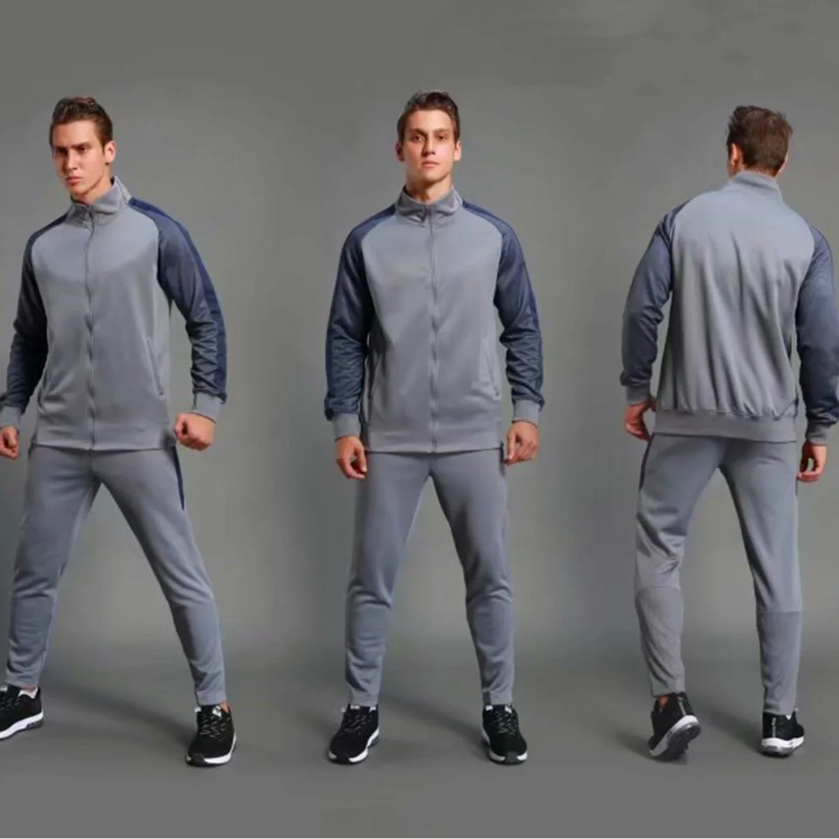 men's football training suit jacket football suit training shirt sports pants jogging uniform custom jacket